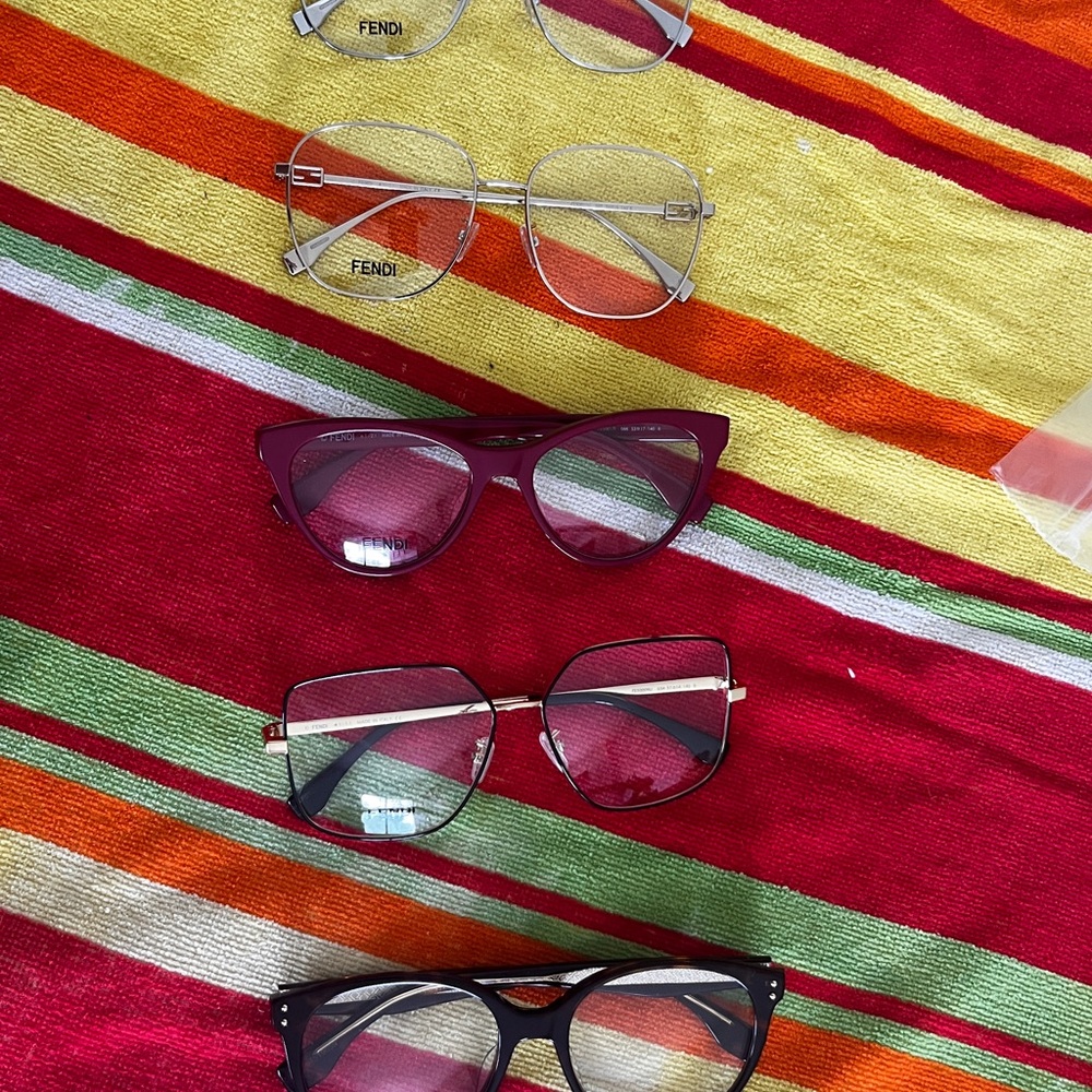Fendi Silver and Purple Eyewear Collection